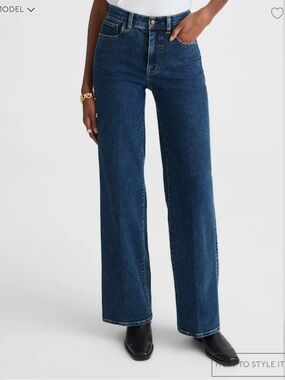NWOT- Madewell Wide Leg High-Rise Women’s Jeans - Dark Blue